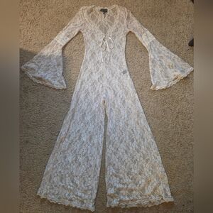 Current Mood Lace Jumpsuit